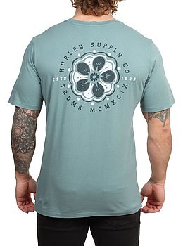 Hurley Flowered Tee Artillery