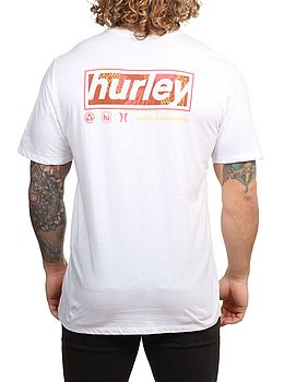 Hurley Throwback Fill Tee White