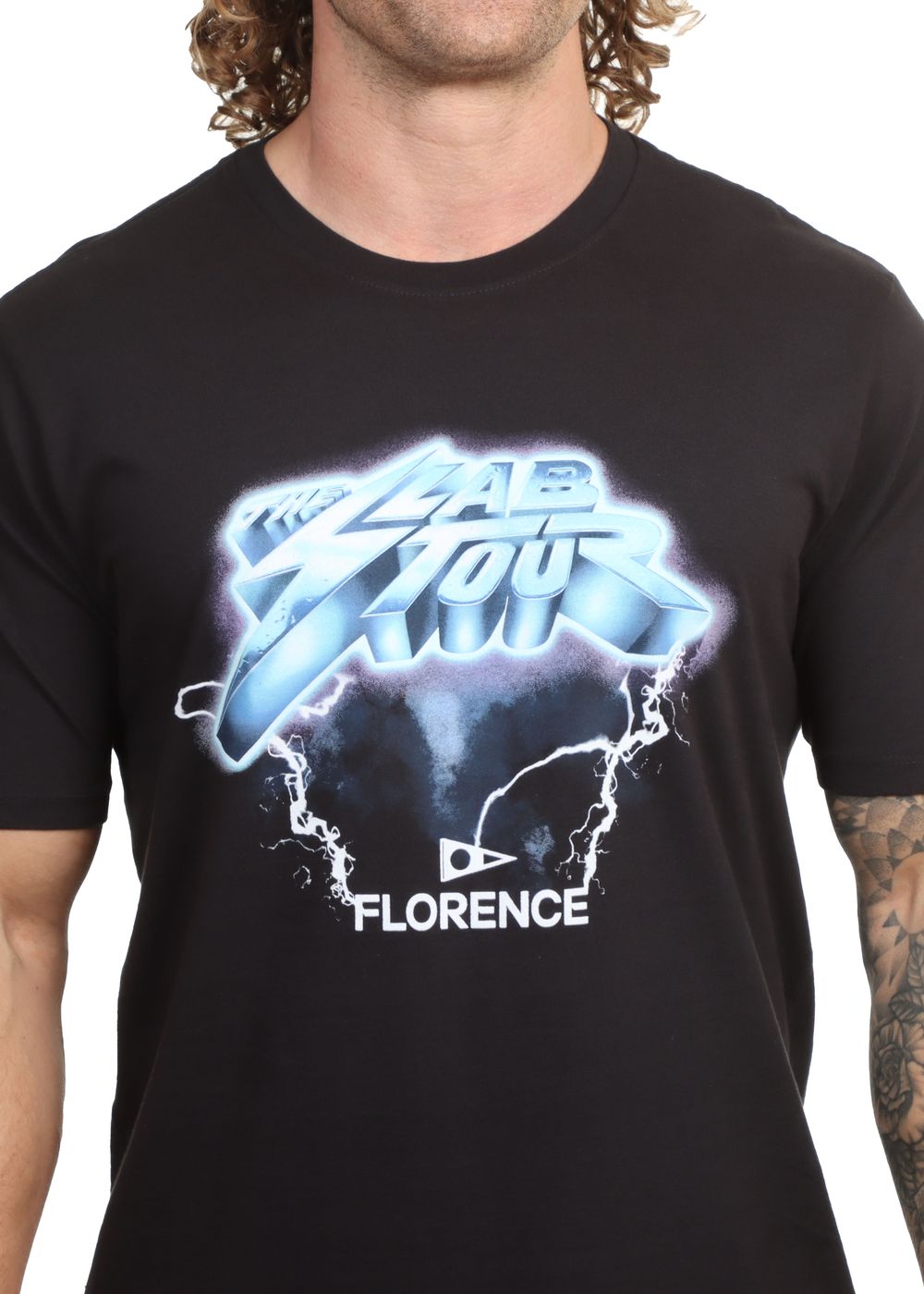 Florence Marine X Slab Tour Lightning Tee Black