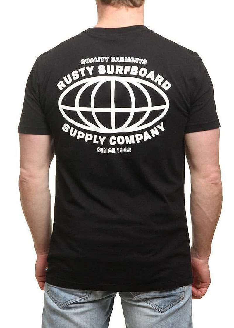 Rusty Channels Tee Black