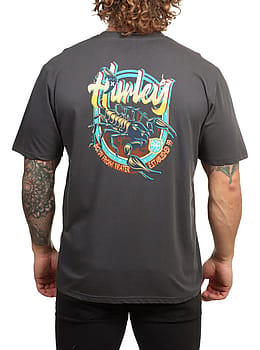 Hurley Scorpion Tee Dark Stone Grey