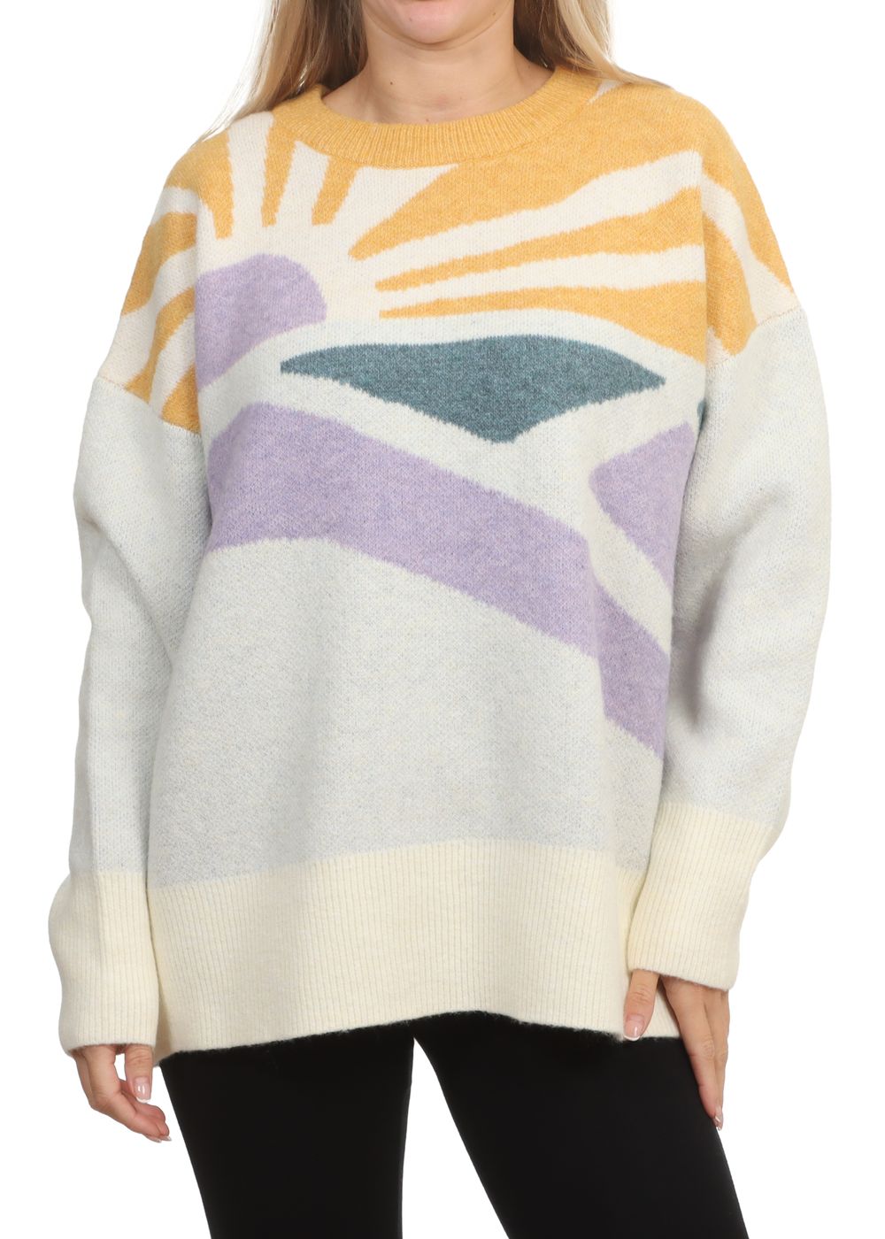 Passenger Sunsets Recycled Sweater Marshmallow