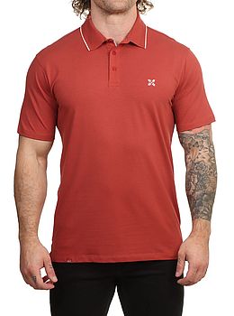 Oxbow Neat Polo Shirt Redwood