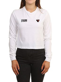 Volcom Gangstone Long Sleeve Top White
