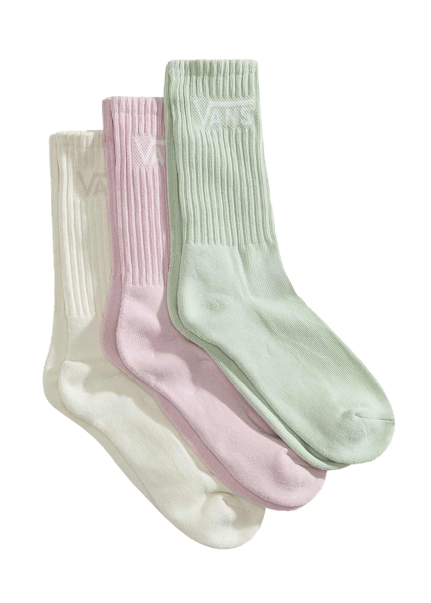 Vans Classic Crew 3 Pack Socks Marshmallow