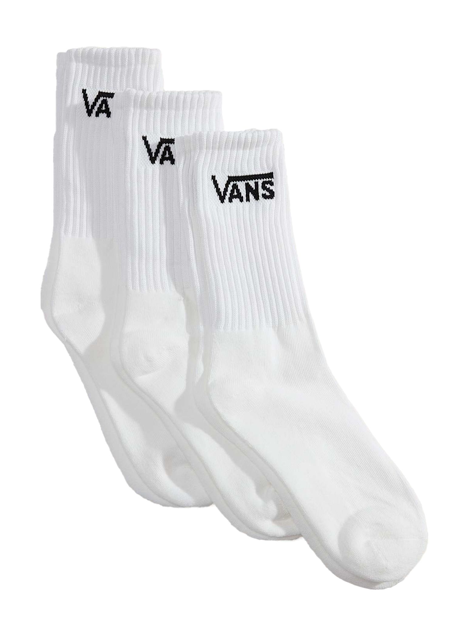Vans Classic Crew 3 Pack Socks White