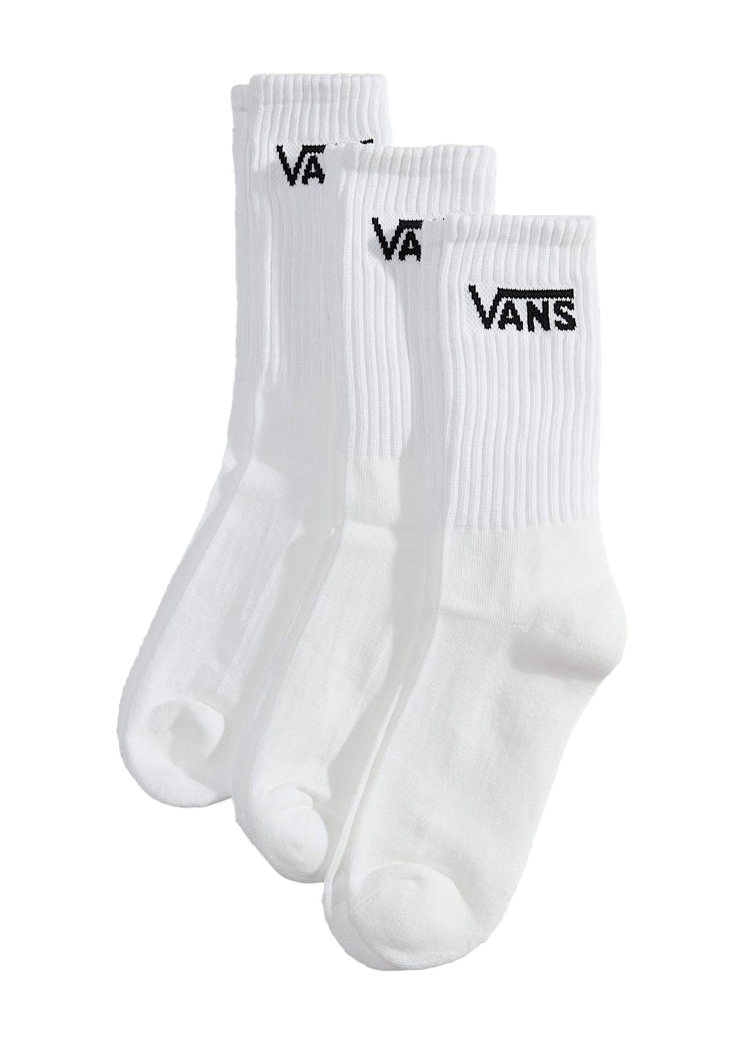 Vans Classic Crew 3 Pack Socks White