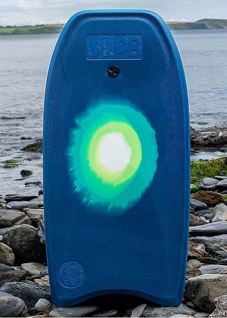 Vision Razor Bodyboard Vision SLAB 100% Recycled Bodyboard 42 Inch Nvy Gn