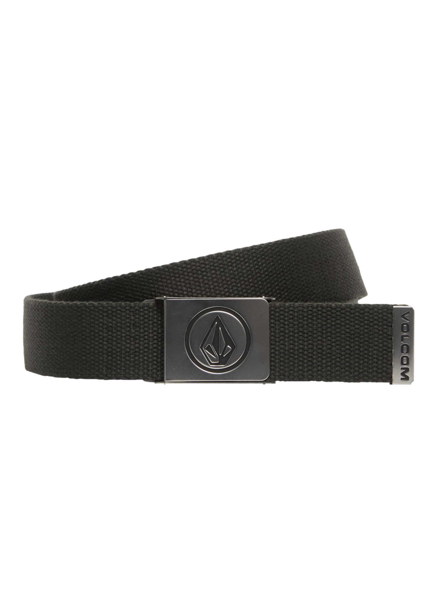 Volcom Circle Web Belt Rinsed Black