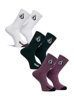Volcom Full Stone Mix 3 Pack Socks Multi