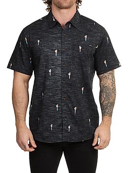 Hurley One & Only Lido Stretch Shirt Black
