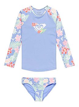 Roxy Girls Tropical Story Lycra Swim Set