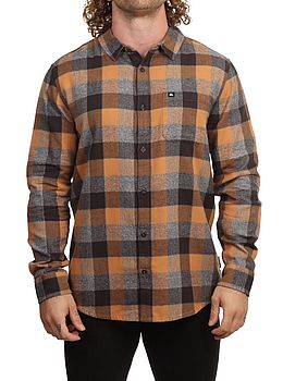 Quiksilver Motherfly Plaid Shirt Almond