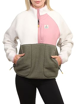 Passenger Home Sherpa Fleece Dusty Olive White