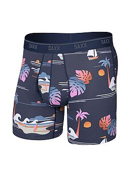 Saxx Quest Quick Dry Mesh Boxers Maritime