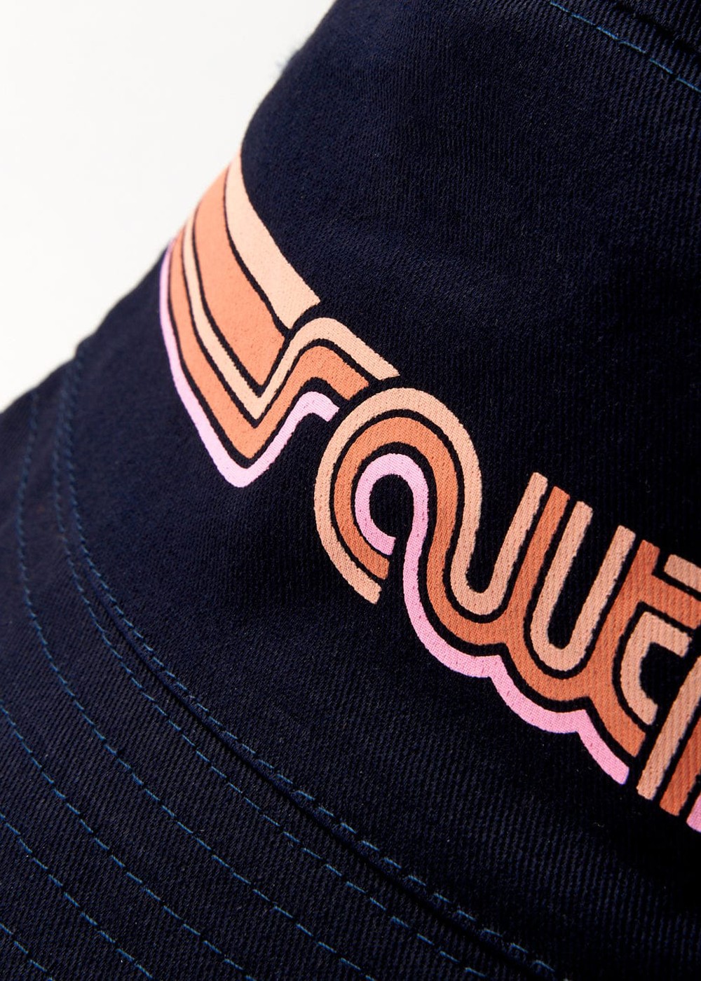 Saltrock Retro Stripe Bucket Hat Dark Grey
