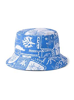 Saltrock Island Tiles Bucket Hat Bright Blue