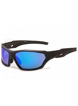 Bloc Beck Sunglasses Matt Black/Blue Mirror