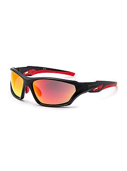 Bloc Beck Sunglasses Matt Black Red Mirror