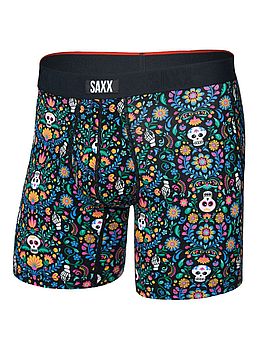 Saxx Vibe Xtra Soft Boxer Briefs Skull Garden