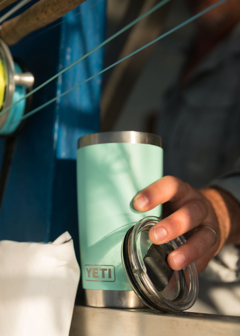 Yeti Rambler 20oz Tumbler Seafoam