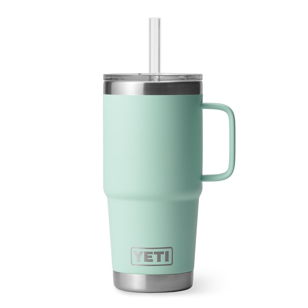 Yeti Rambler 25oz Straw Mug Seafoam