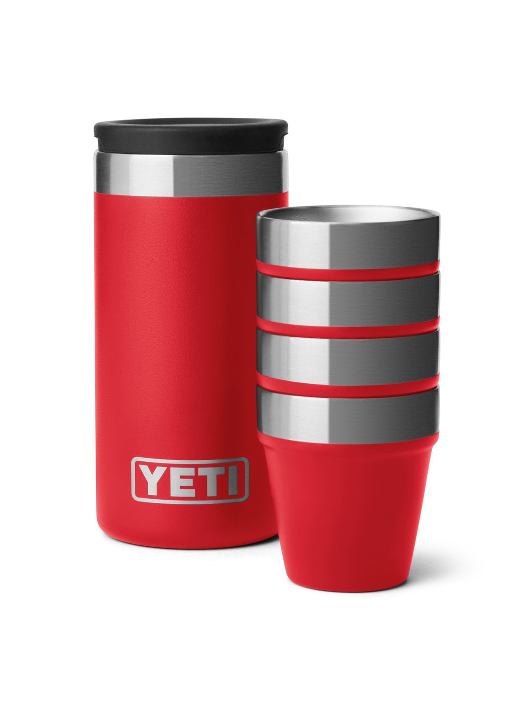 Yeti Rambler Shot Glasses Rescue Red