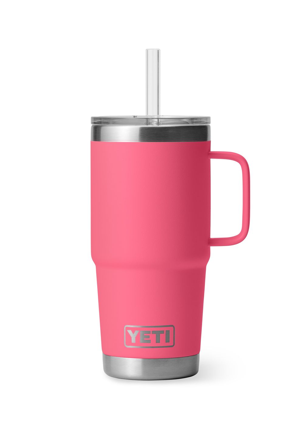 Yeti Rambler 25oz Straw Mug Tropical Pink