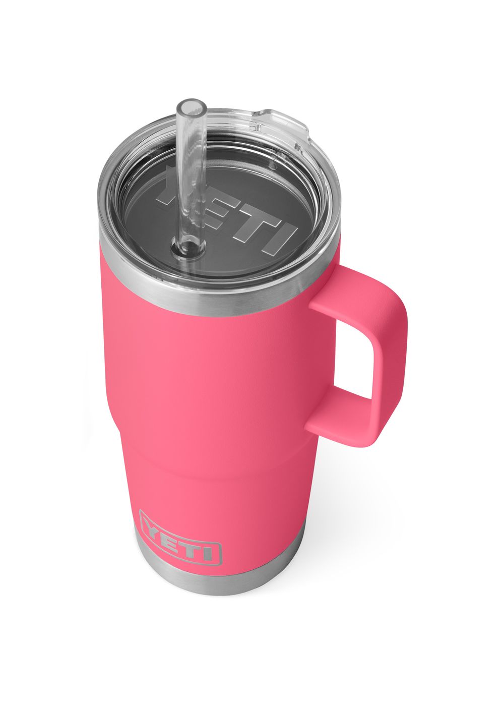 Yeti Rambler 25oz Straw Mug Tropical Pink
