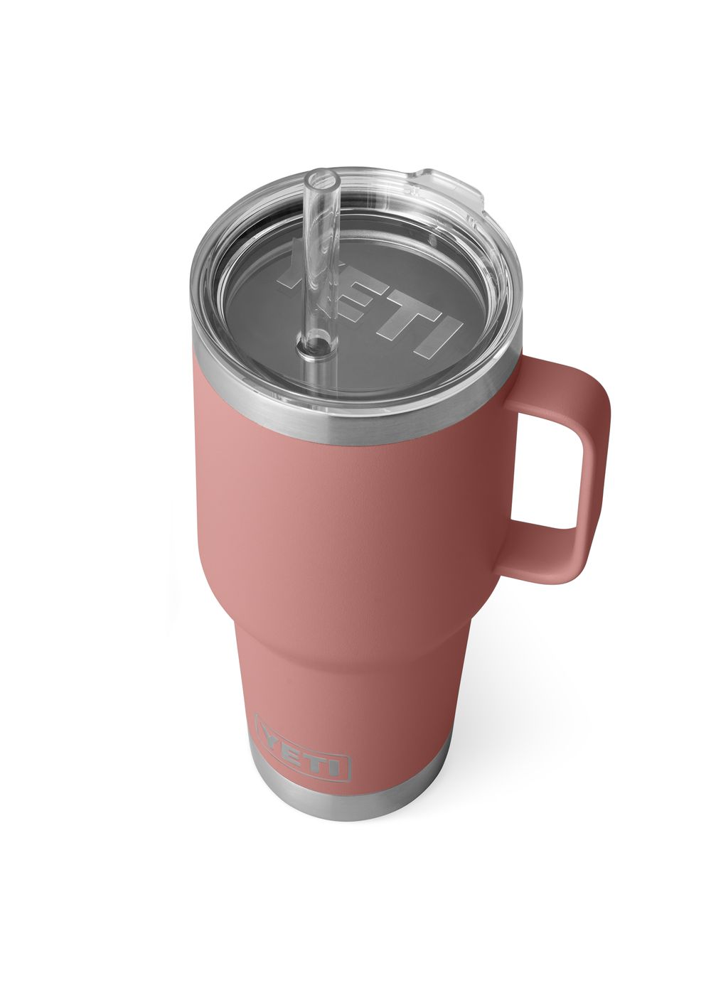 Yeti Rambler 35oz Straw Mug Sandstone Pink