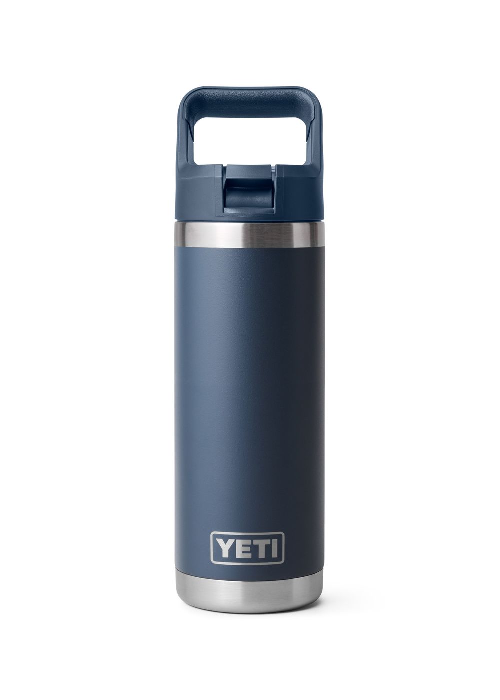 Yeti Rambler 18oz Colour Straw Bottle Navy
