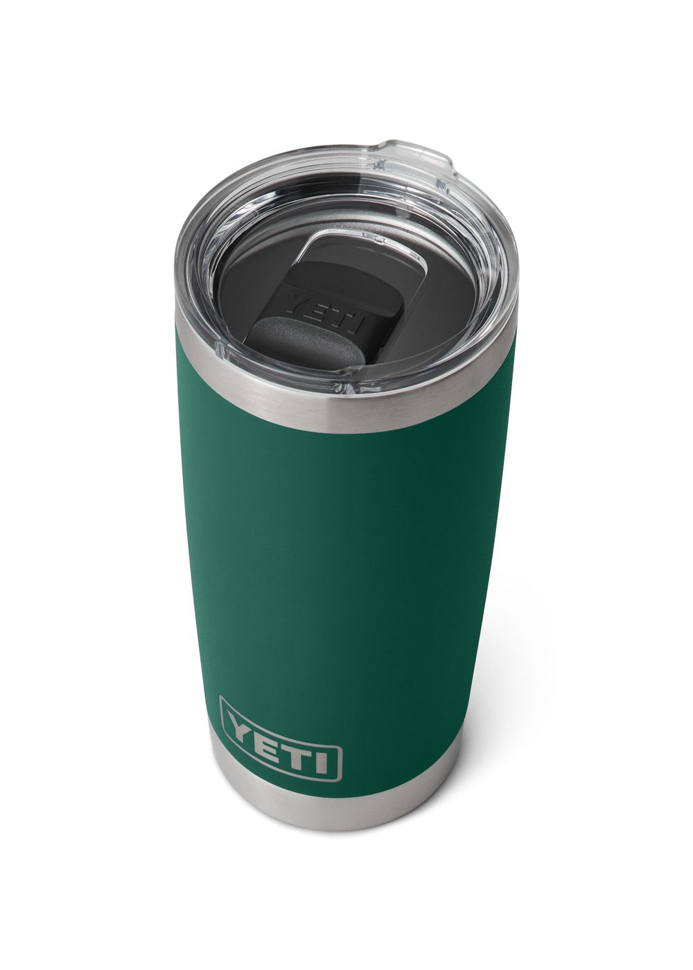 Yeti Rambler 20oz Tumbler Black Forest Green