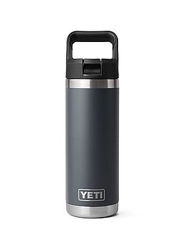 Yeti Rambler 18oz Straw Bottle Charcoal