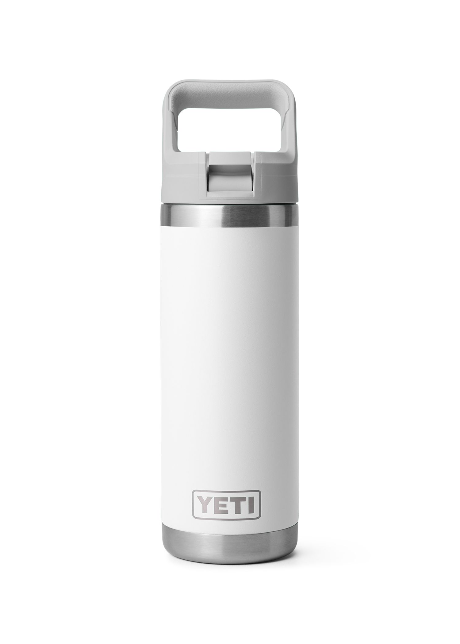 Yeti Rambler 18oz Colour Straw Bottle White
