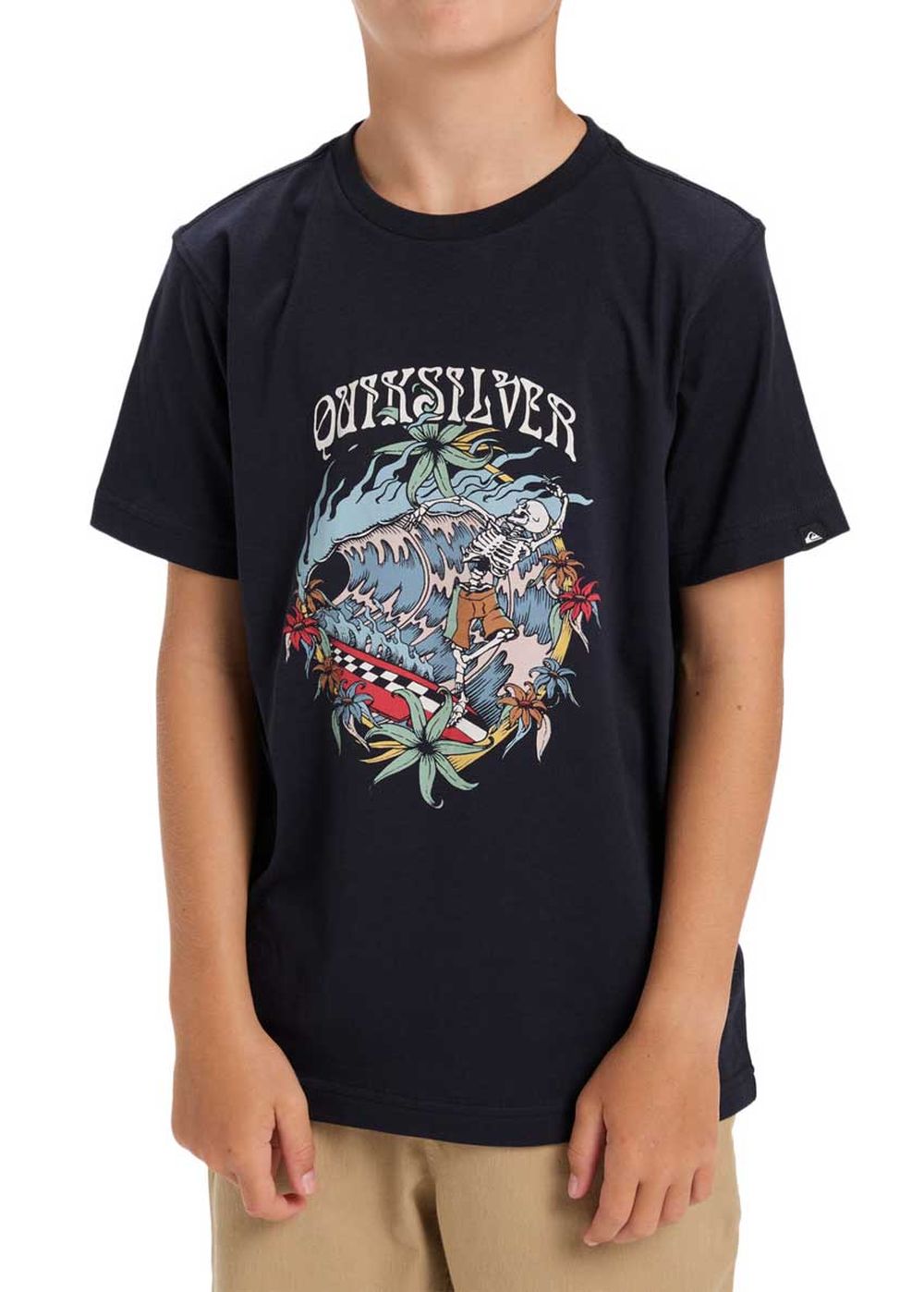Quiksilver Boys In Waves Tee Dark Navy