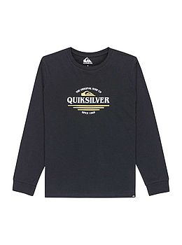 Quiksilver Boys Type Line Long Sleeve Black