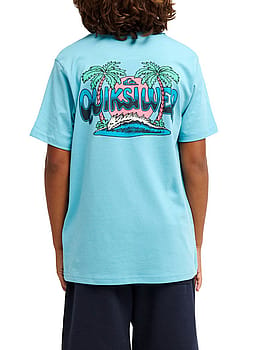 Quiksilver Boys Palm Horizon Tee Aqua