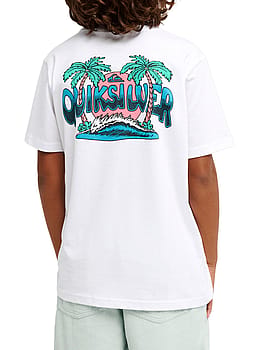 Quiksilver Boys Palm Horizon Tee White