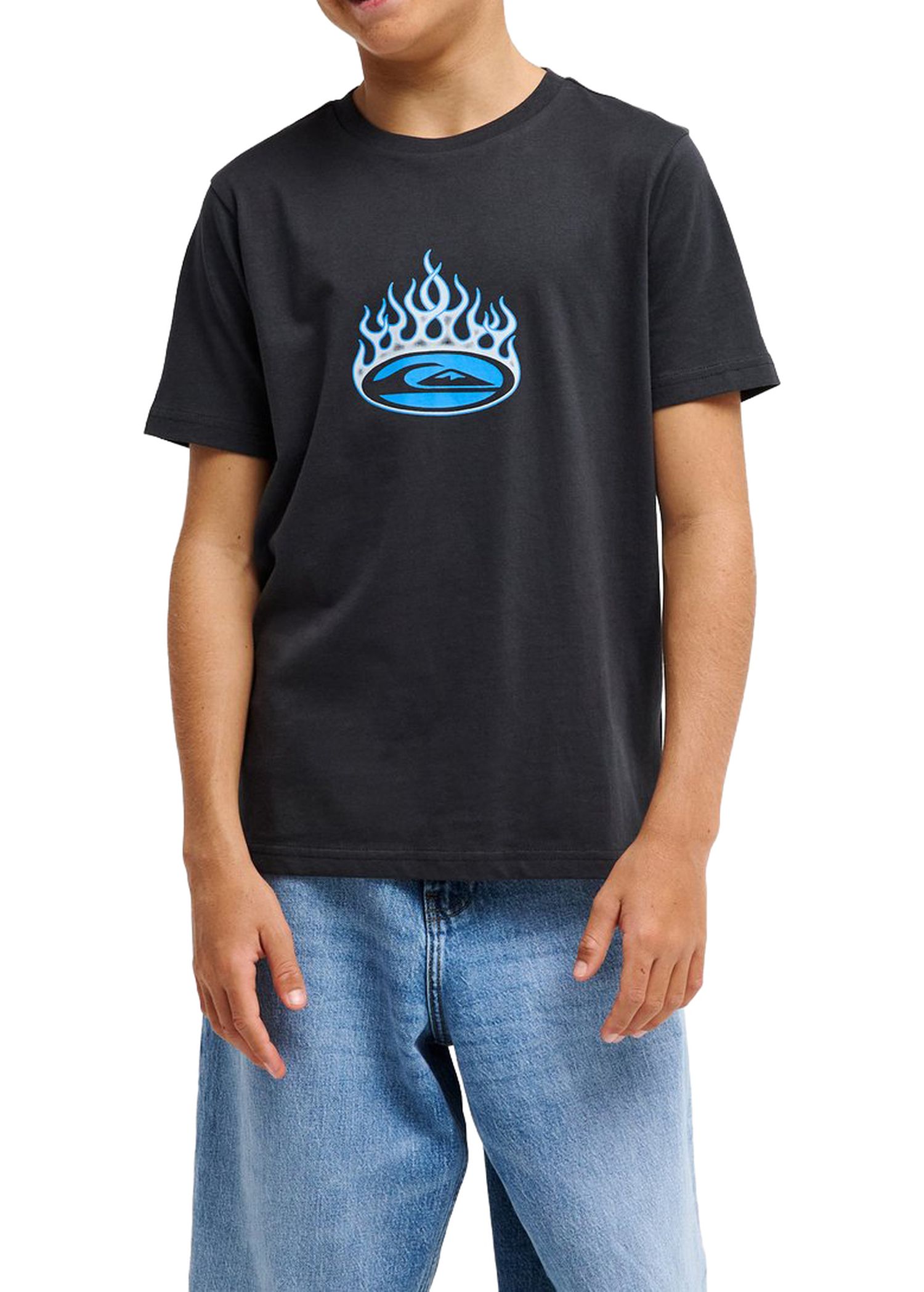 Quiksilver Boys Flaming Tee Tarmac