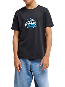 Quiksilver Boys Flaming Tee Tarmac