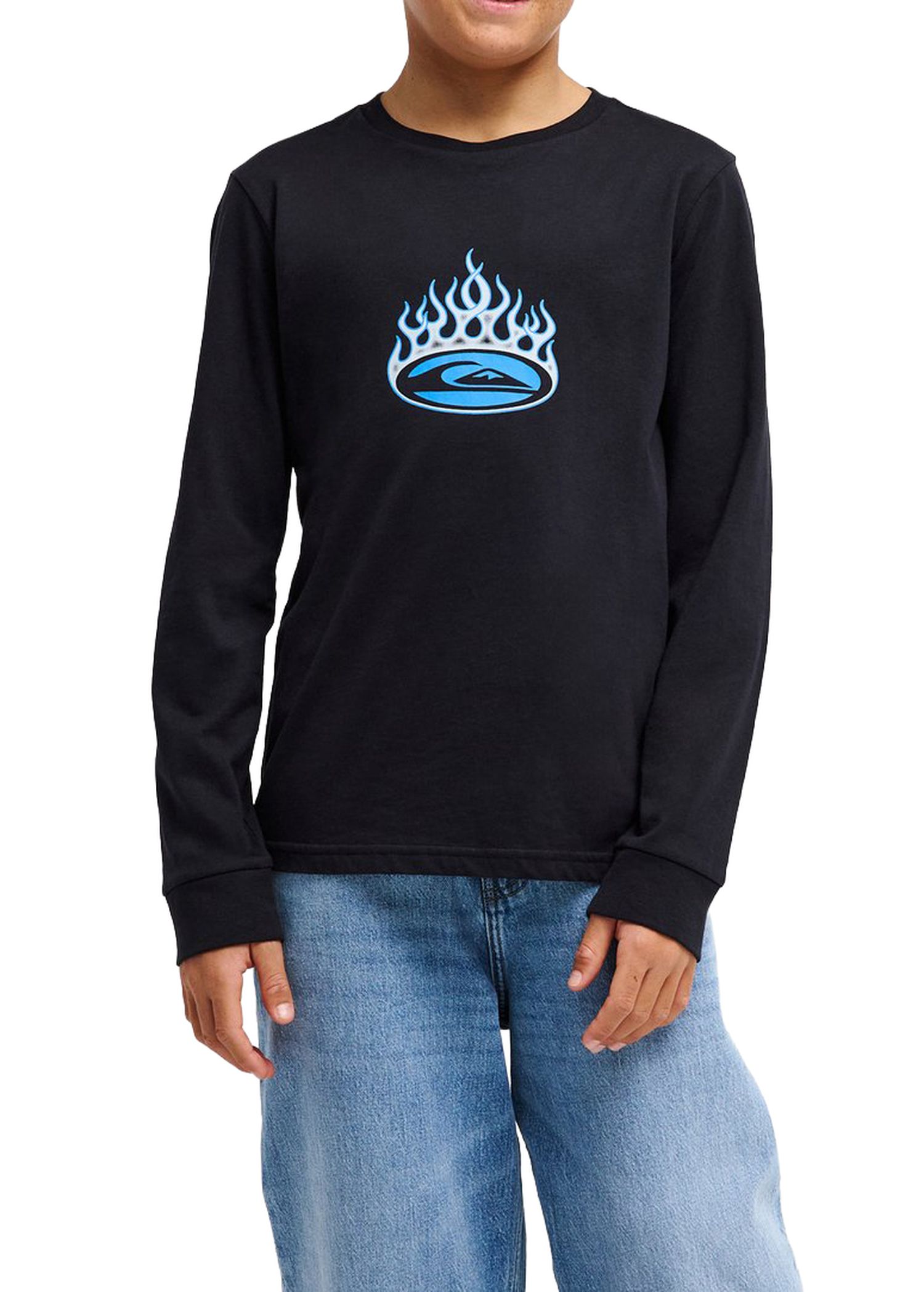 Quiksilver Boys Flaming Long Sleeve Black