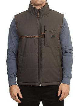 Billabong Trail Fleece Reversible Gillet Vest Raven