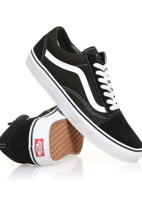 vans shoes black n white