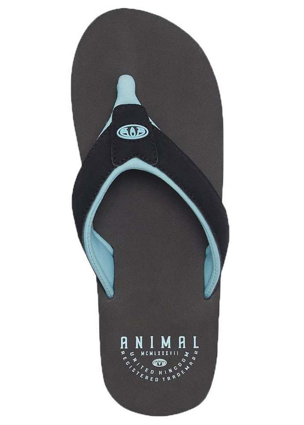 Animal Bazil Flip Flops Brand New Black