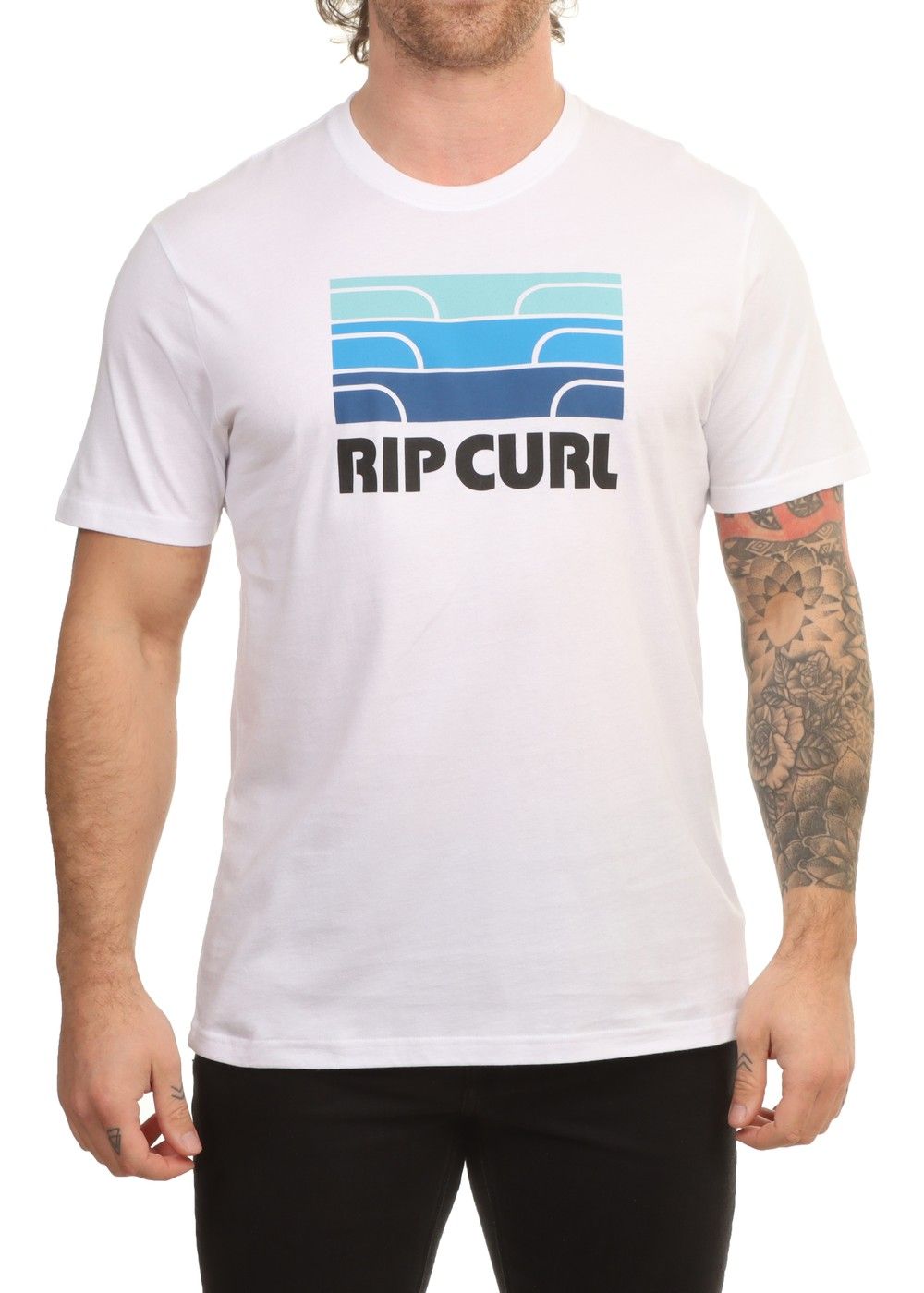 Ripcurl Surf Revival Waving Tee Optical White