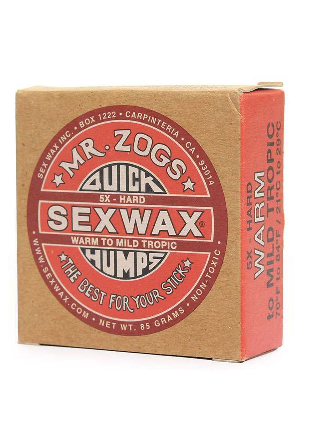 Sexwax Quick Humps Hard Surfboard Wax Red Warm To Mid Tropic