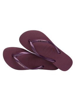 Havaianas Slim Logo Metallic Sandals Purple