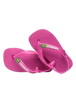 Havaianas Baby Brasil Logo Sandals Rose Gum