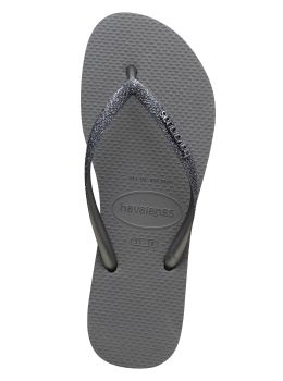 Havaianas Slim Glitter Sandals Grey Graphite
