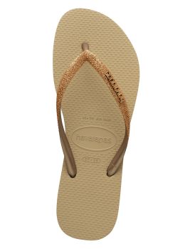 Havaianas Slim Glitter Sandals Sand Golden